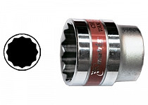 MATRIX Головка 13 мм, 12-гр, CrV, под квадрат 1/2", хромир.