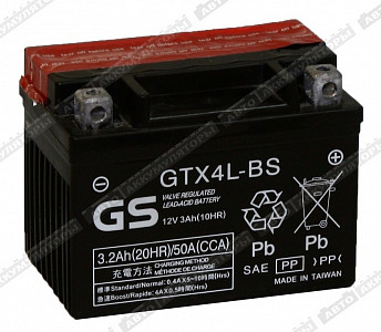 Мотоаккумулятор GTX4L-BS - фото Мотоаккумулятор GTX4L-BS - фото