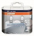 Автолампа 12В OSRAM H1 12V-55W SilverStar 2.0 Duo-Box 2шт.