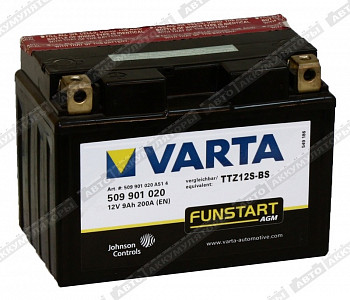 Мотоаккумулятор AGM 509 901 020 (YTZ12S-BS) (У) - фото Мотоаккумулятор AGM 509 901 020 (YTZ12S-BS) (У) - фото
