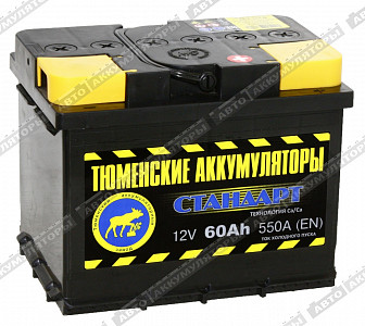 Автомобильный аккумулятор 6СТ-60.0LR Standard - фото