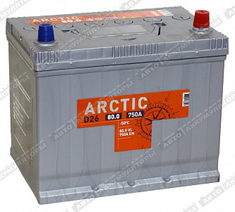 Автомобильный аккумулятор Arctic Silver 6СТ-80.0 VL (D26FL) - фото